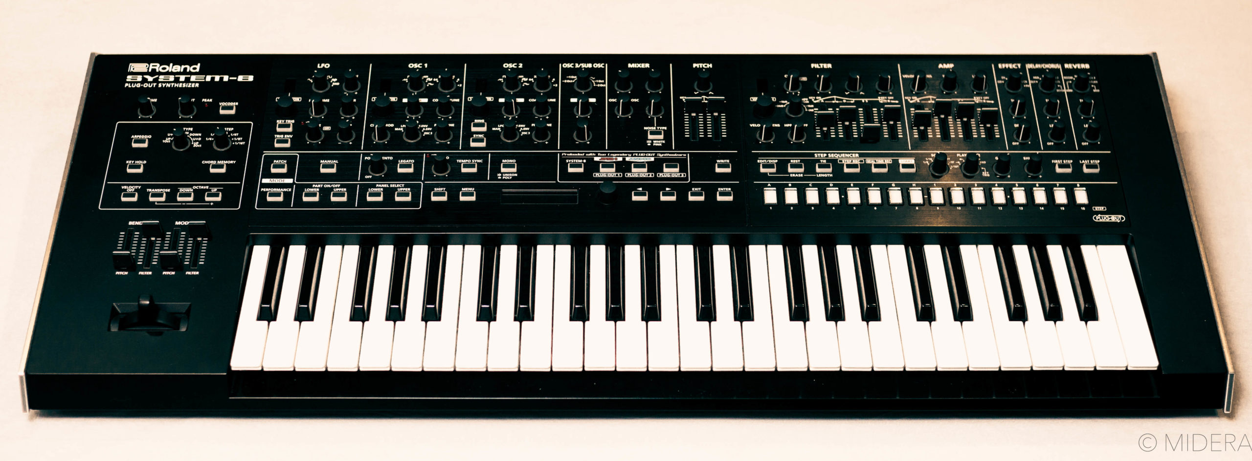 Roland System-8 front panel