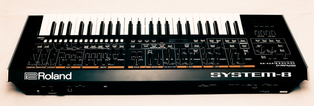 Back panel of the Roland System-8